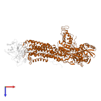 Phospholipid-transporting ATPase IC in PDB entry 7vgh, assembly 1, top view.