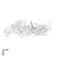 NADH dehydrogenase [ubiquinone] iron-sulfur protein 5 in PDB entry 7w32, assembly 1, top view.