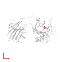 Histone H3.3C in PDB entry 7w6j, assembly 1, front view.