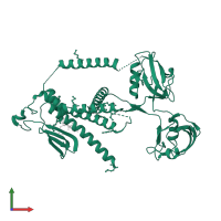 Zinc metalloprotease in PDB entry 7w6z, assembly 1, front view.
