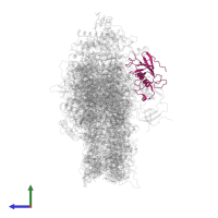 Photosystem I reaction center subunit II-2, chloroplastic in PDB entry 7wfd, assembly 1, side view.