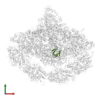 Photosystem I reaction center subunit IV A, chloroplastic in PDB entry 7wfd, assembly 1, front view.