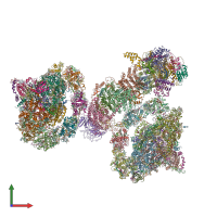 PDB entry 7wg5 coloured by chain, front view.