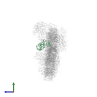 Photosynthetic NDH subunit of subcomplex B 1, chloroplastic in PDB entry 7wg5, assembly 1, side view.
