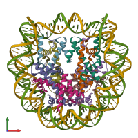 PDB entry 7wlr coloured by chain, front view.