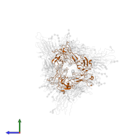 m31A7 Fab heavy chain in PDB entry 7wuh, assembly 1, side view.