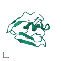 Monomeric assembly 1 of PDB entry 7wuk coloured by chemically distinct molecules, front view.