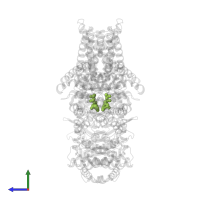 URIDINE-5'-DIPHOSPHATE in PDB entry 7x06, assembly 1, side view.