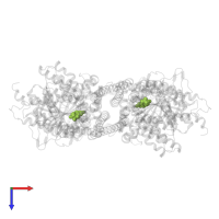 URIDINE-5'-DIPHOSPHATE in PDB entry 7x06, assembly 1, top view.