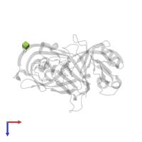 2-acetamido-2-deoxy-beta-D-glucopyranose in PDB entry 7xgk, assembly 1, top view.