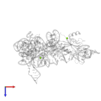 MAGNESIUM ION in PDB entry 7xht, assembly 1, top view.