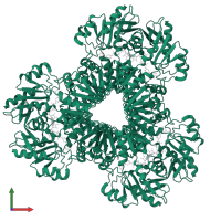 Ribose-phosphate pyrophosphokinase in PDB entry 7xmu, assembly 1, front view.