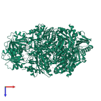 Ribose-phosphate pyrophosphokinase in PDB entry 7xmu, assembly 1, top view.