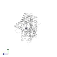 ZINC ION in PDB entry 7xo6, assembly 1, side view.