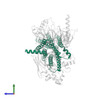 Endoglucanase H in PDB entry 7xp5, assembly 1, side view.