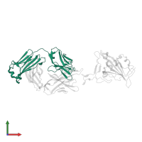 Fab14 light chain in PDB entry 7xxl, assembly 1, front view.