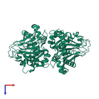 TauD/TfdA-like domain-containing protein in PDB entry 7y5f, assembly 1, top view.