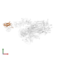 1F VH in PDB entry 7y7j, assembly 1, front view.