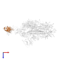 1F VH in PDB entry 7y7j, assembly 1, top view.