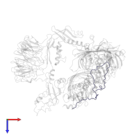 Outer membrane protein assembly factor BamC in PDB entry 7ye4, assembly 1, top view.