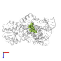 FLAVIN-ADENINE DINUCLEOTIDE in PDB entry 7yee, assembly 1, top view.