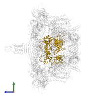 Hub protein in PDB entry 7yfz, assembly 1, side view.