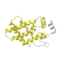 The deposited structure of PDB entry 7yi2 contains 1 copy of Pfam domain PF05712 (MRG) in Chromatin modification-related protein EAF3. Showing 1 copy in chain E [auth C].