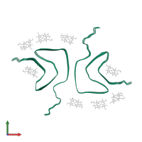 Alpha-synuclein in PDB entry 7ynf, assembly 1, front view.