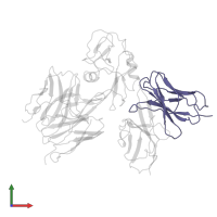 3E8 heavy chain in PDB entry 7yoy, assembly 1, front view.