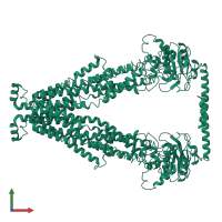 ATP-binding cassette sub-family D member 1 in PDB entry 7yrq, assembly 1, front view.