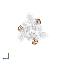 TH132 Fab light chain in PDB entry 7yvg, assembly 1, side view.