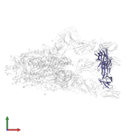 TH132 Fab heavy chain in PDB entry 7yvg, assembly 1, front view.