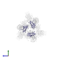 TH132 Fab heavy chain in PDB entry 7yvg, assembly 1, side view.