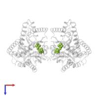 Double cubane cluster in PDB entry 7yyl, assembly 1, top view.