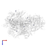 ZINC ION in PDB entry 7z2z, assembly 1, top view.