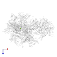 MAGNESIUM ION in PDB entry 7z30, assembly 1, top view.