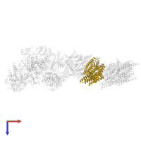 NADH-quinone oxidoreductase subunit N in PDB entry 7zc5, assembly 1, top view.