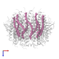 1,2-Dihydro-psi,psi-caroten-1-ol in PDB entry 7zcu, assembly 1, top view.