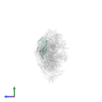 NADH dehydrogenase [ubiquinone] flavoprotein 1, mitochondrial in PDB entry 7zdm, assembly 1, side view.