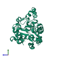 SEC14 cytosolic factor in PDB entry 7zgd, assembly 1, side view.