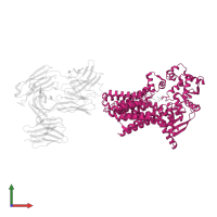 C-mannosyltransferase dpy-19 in PDB entry 7zli, assembly 1, front view.