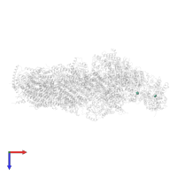 FE2/S2 (INORGANIC) CLUSTER in PDB entry 7zmg, assembly 1, top view.