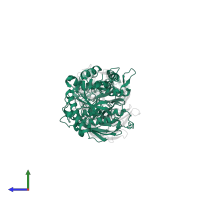 Protein arginine N-methyltransferase 5 in PDB entry 7zuq, assembly 1, side view.