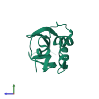 Protein 2A in PDB entry 7zv1, assembly 1, side view.