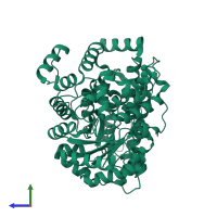 Pyruvate carboxylase in PDB entry 7zz2, assembly 1, side view.