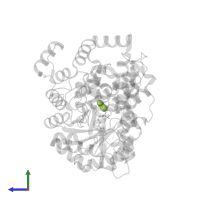PYRUVIC ACID in PDB entry 7zz2, assembly 1, side view.
