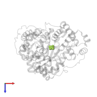 PYRUVIC ACID in PDB entry 7zz2, assembly 1, top view.