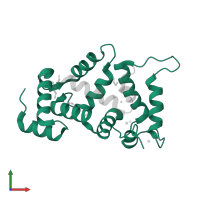 Neuronal calcium sensor 1 in PDB entry 8alh, assembly 1, front view.