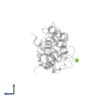 MAGNESIUM ION in PDB entry 8alh, assembly 1, side view.