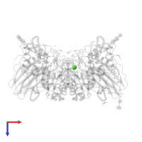 CALCIUM ION in PDB entry 8ax3, assembly 1, top view.